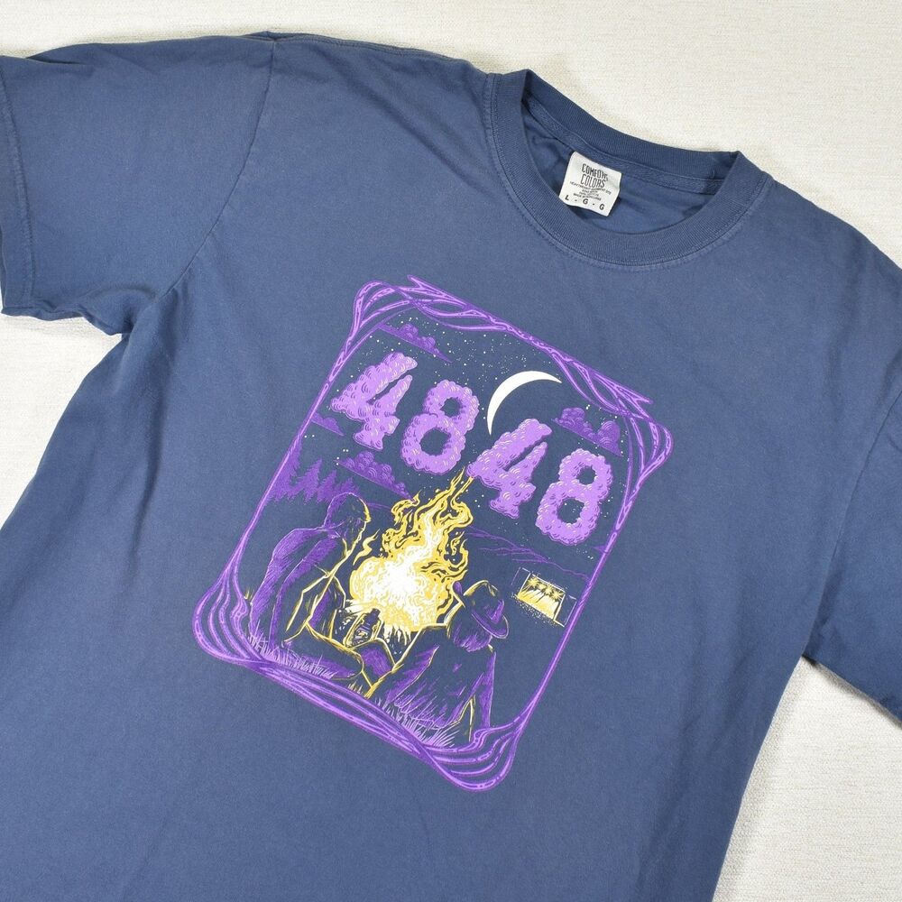 4848 Music Festival 2024 T Shirt L Greensky Bluegrass Flaming Lips Snowshoe WV